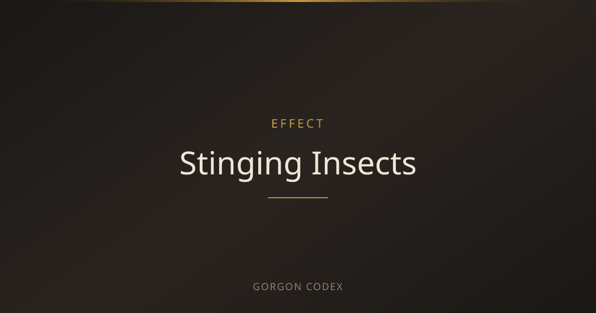 Stinging Insects | Effects | Project Gorgon