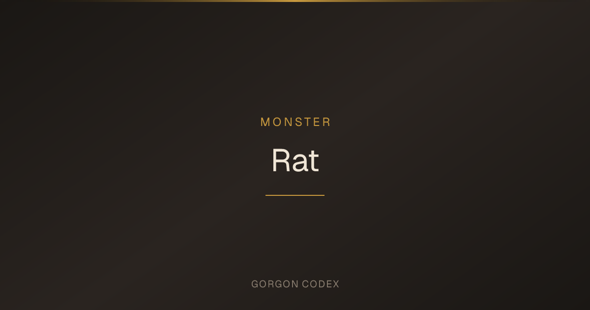 Rat | Monsters | Project Gorgon