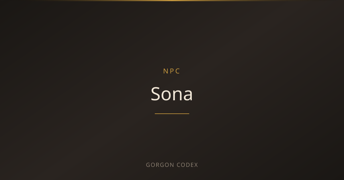 Sona | NPCs | Project Gorgon