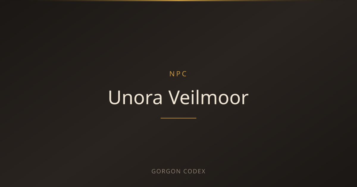 Unora Veilmoor | NPCs | Project Gorgon