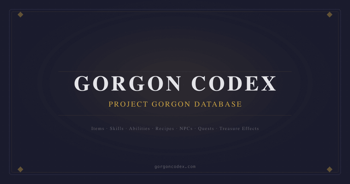 Gorgon Codex — New World