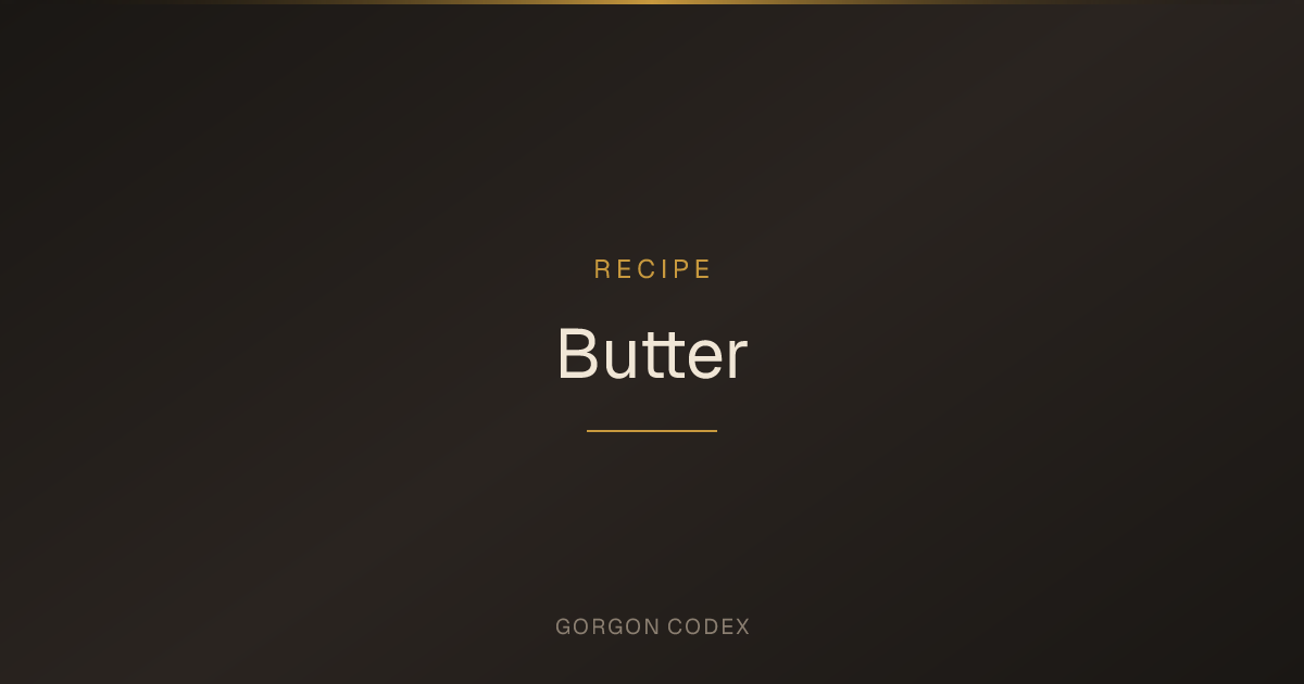 Butter | Recipes | Project Gorgon