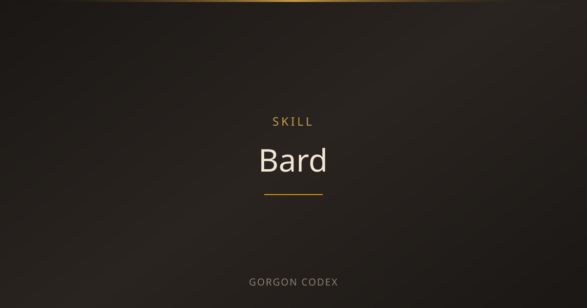 Project Gorgon Bard — Abilities, Trainers & Leveling Guide | Project Gorgon